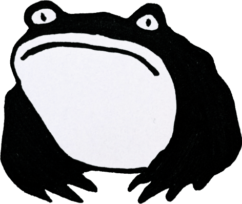 A toad, chilling.
